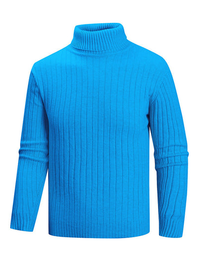 Herren Pullover Rollkragen Feinstrick Modern Style
