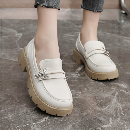 Damen Loafers Chunky robuste Sohle modisch