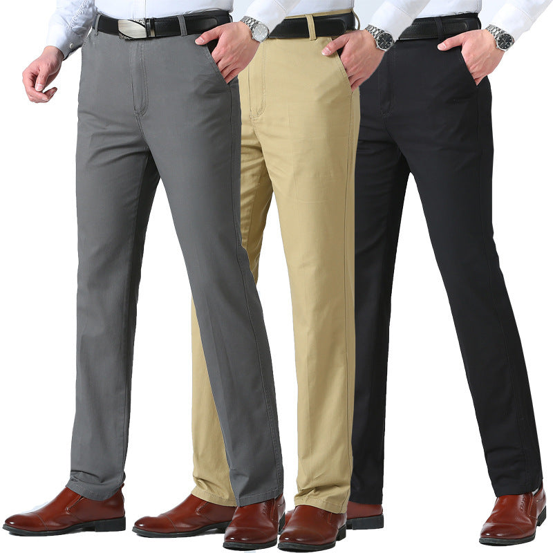 Herren Chino-Hose Klassisch Slim Fit Beige