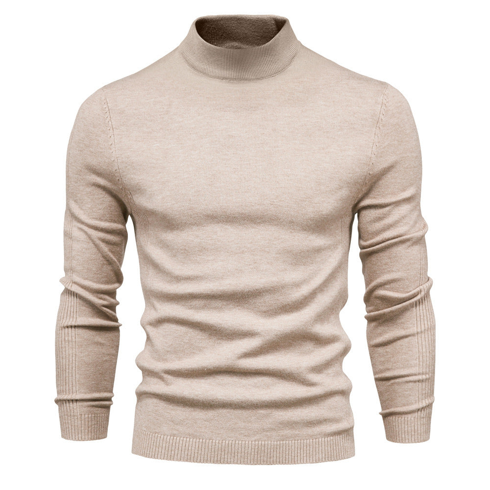 Wollrollkragenpullover Herren Warm Modern Qualität