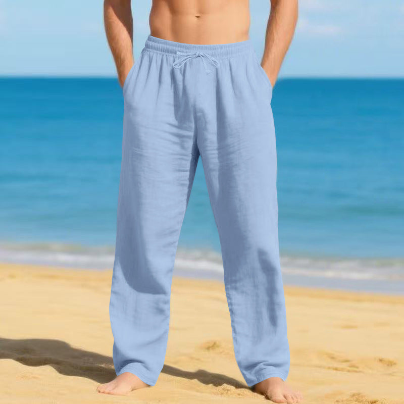 Herren leichte Strandhose mit verstellbarem Bund BerlinGlamour 

→ Herren leichte Strandhose, einzig verstellbarer Bund, Berliner Glamour