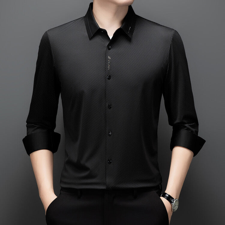 Herren Hemdbluse Atmungsaktiv Elegante Business