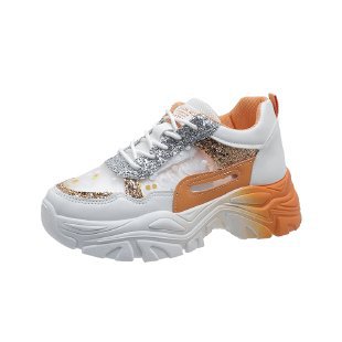 Damen Sneaker Chunky Glitzer Ergonomisch Comfort