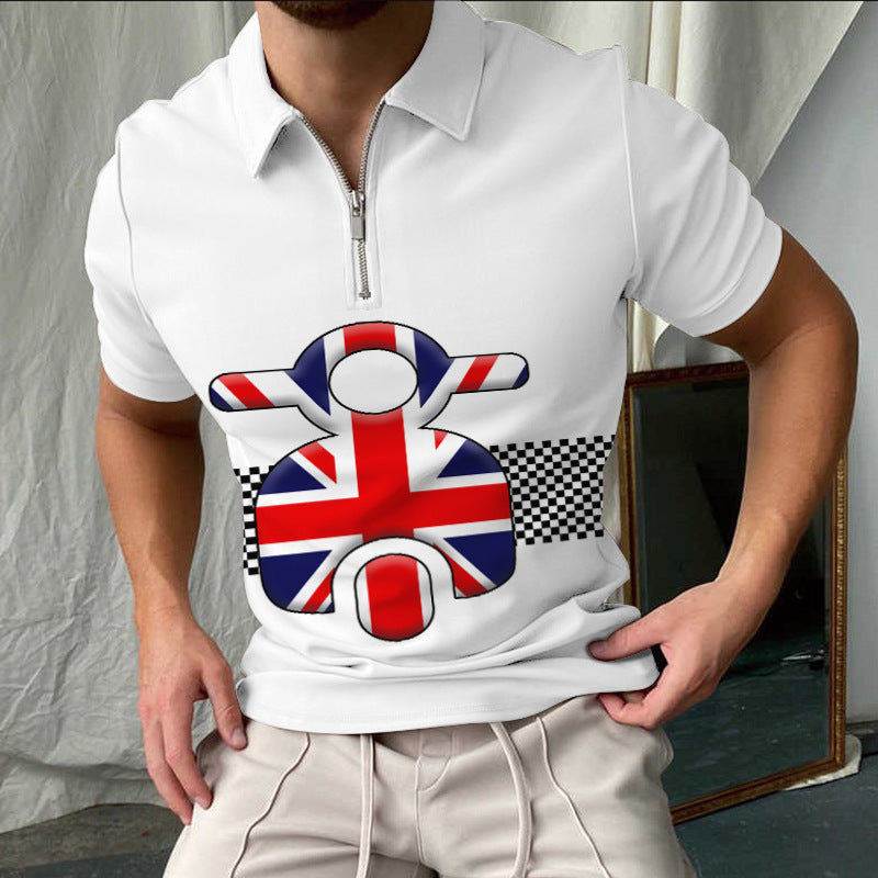 Herren Polo Shirt Kurzarm Kariert Modern Berlin