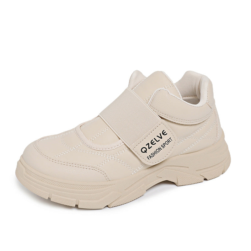 Damen Sneaker Modisch mit Klettverschluss und Weicher Sohle