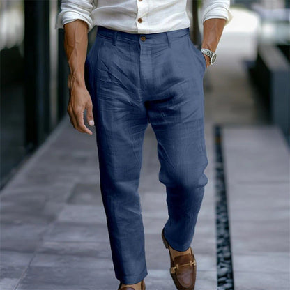 Herren Anzughose Slim Fit Hochwertig Schwarze Elegant