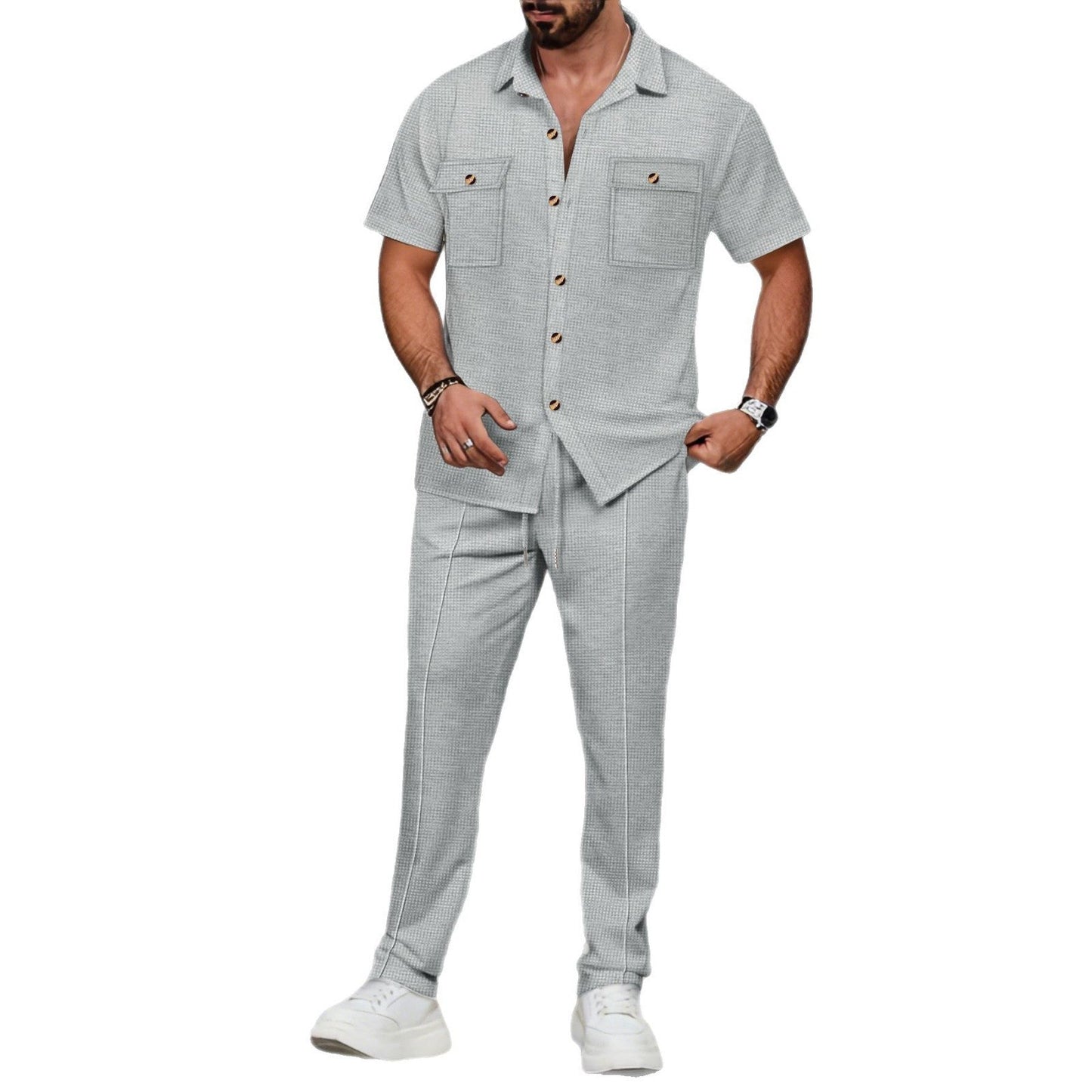 Herren Anzug Slim Fit Sommer Modern