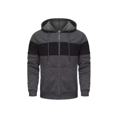 Herren Sportjacke Kapuzenjacke Atmungsaktiv Reißverschluss