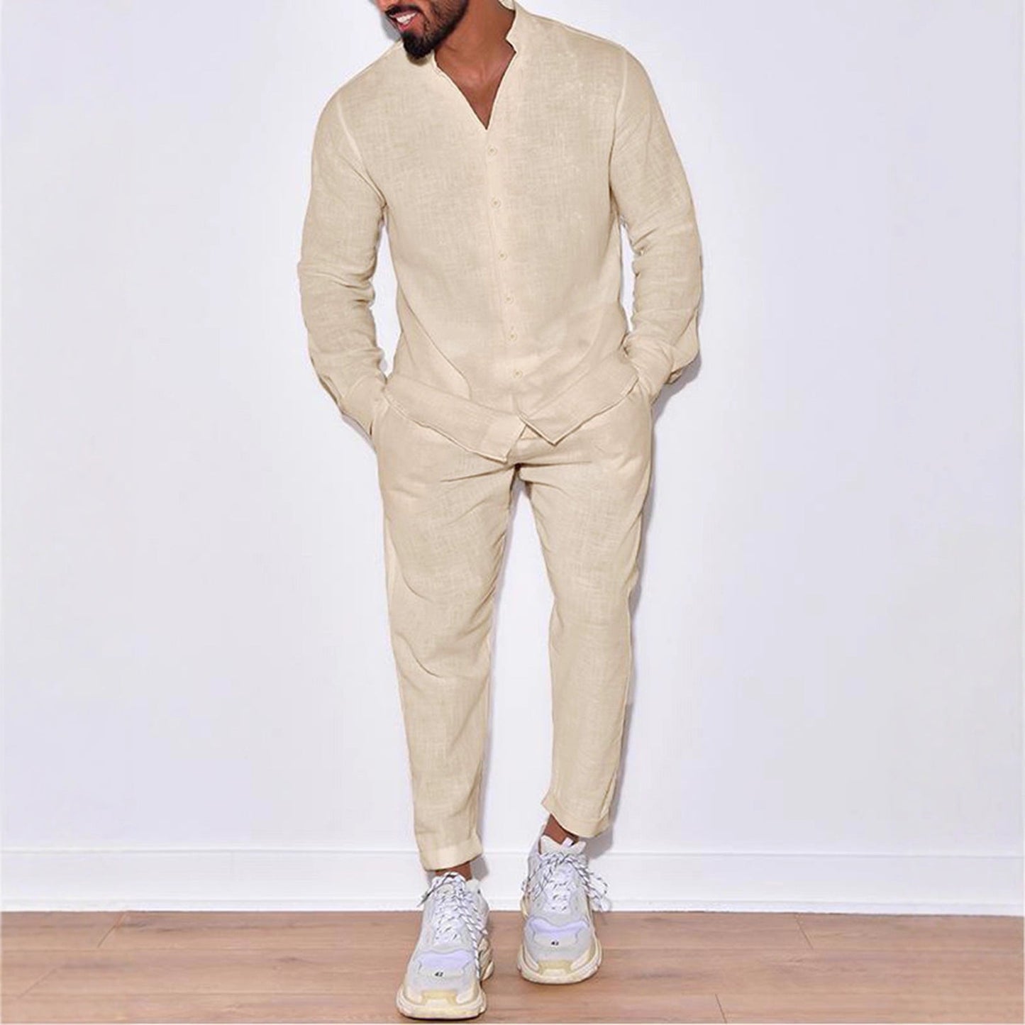 Herren Schlafanzug Set Bequem Stylisch 2-teilig
