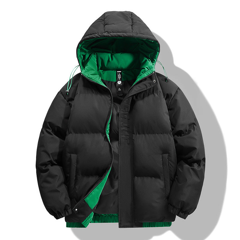 Herren Winterjacke Gesteppt Isoliert mit Abnehmbarer Kapuze - BerlinGlamour
