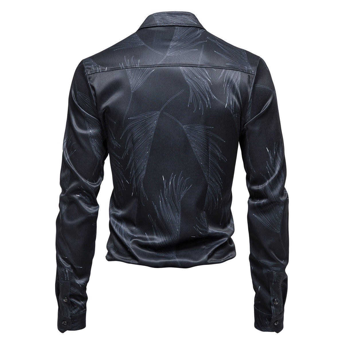 Herren Hemd Elegant Modern Muster Glanz
