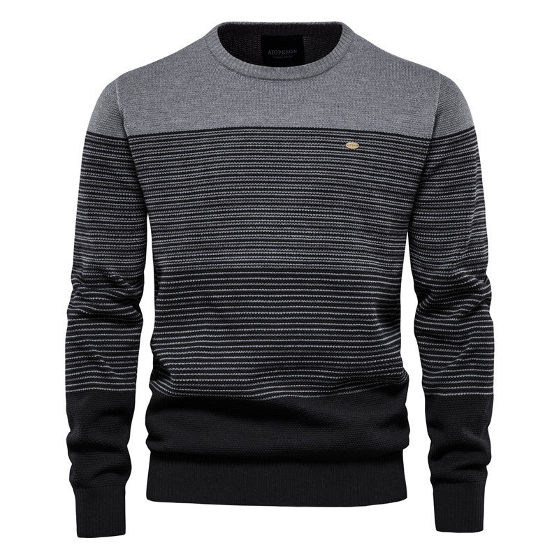 Herren Strickpullover Modern Elegent Farbblock