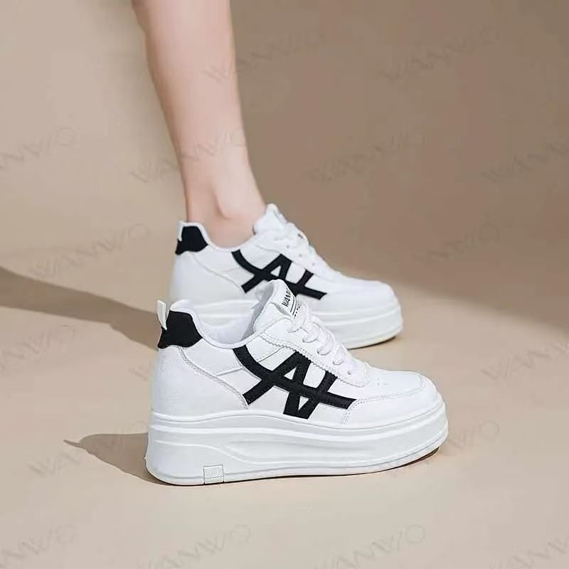 Damen Sneaker Hoch Plattform atmungsaktiv Stoßdämpfer