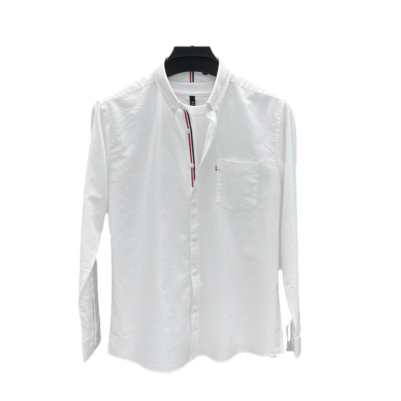 Herren Langarmhemd Modern Slim Fit Baumwolle Qualität