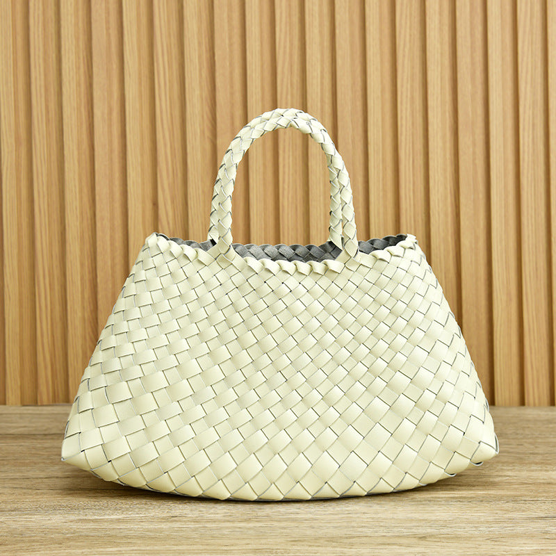 Lederhandtasche Damen Große Echte Ledertasche Mit Doppelhenkeln