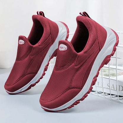 Damen Sneaker Sportlich Laufsohle Dämpfung Weich