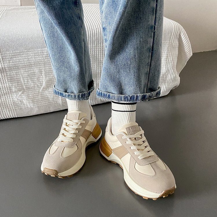 Damen Sneaker Sportlich Bequem Weiß
