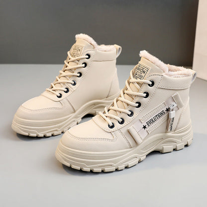 Damen Winterstiefel High-Top Weich Warm Rutschfest