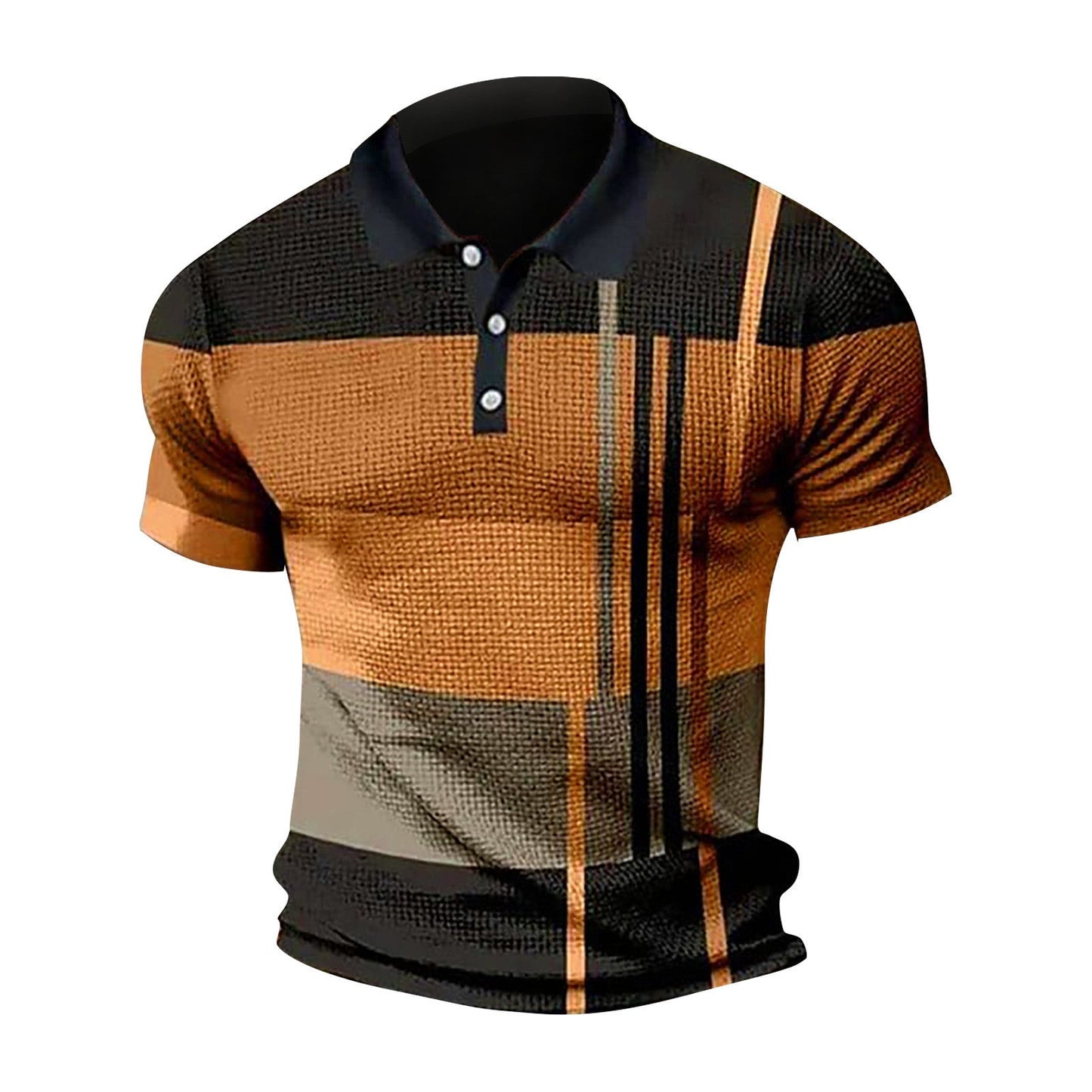 Herren Poloshirt Kurzarm Modern Grafikdesign