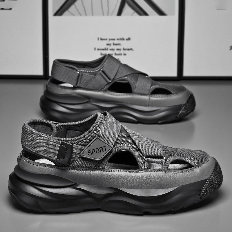 Damen Sandalen Sportlich Rutschfest Klettverschluss - BerlinGlamour