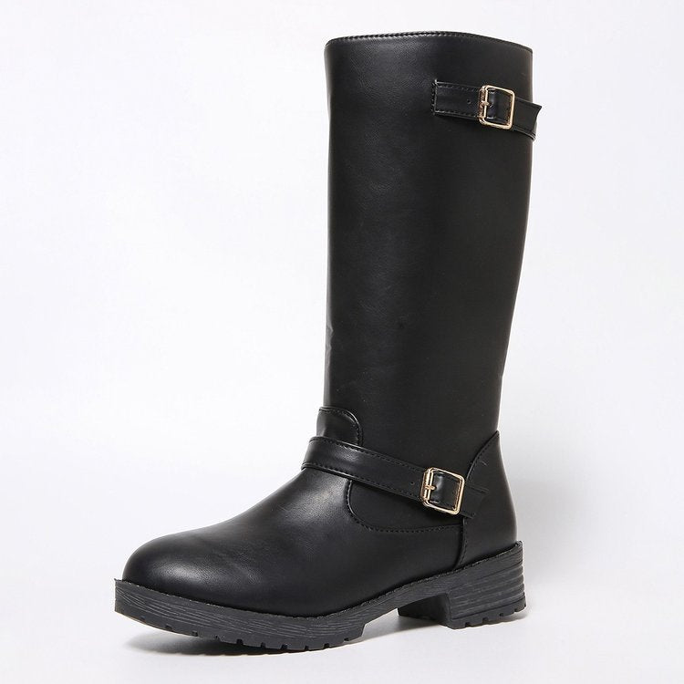 Damen Stiefel Longboots Elegantes Design Robust