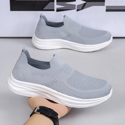 Damen Sneaker Sportlich Atmungsaktiv Komfortabel Schwarz