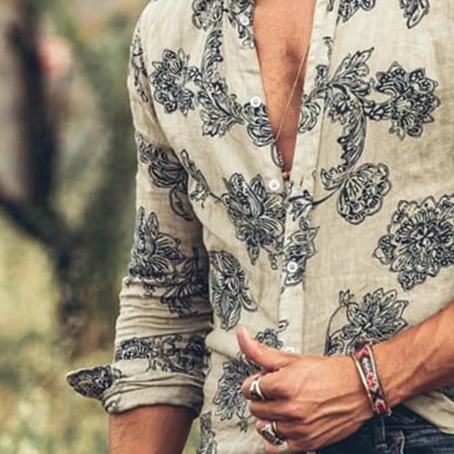 Herren Hemd Elegantes Baumwollshirt Modern