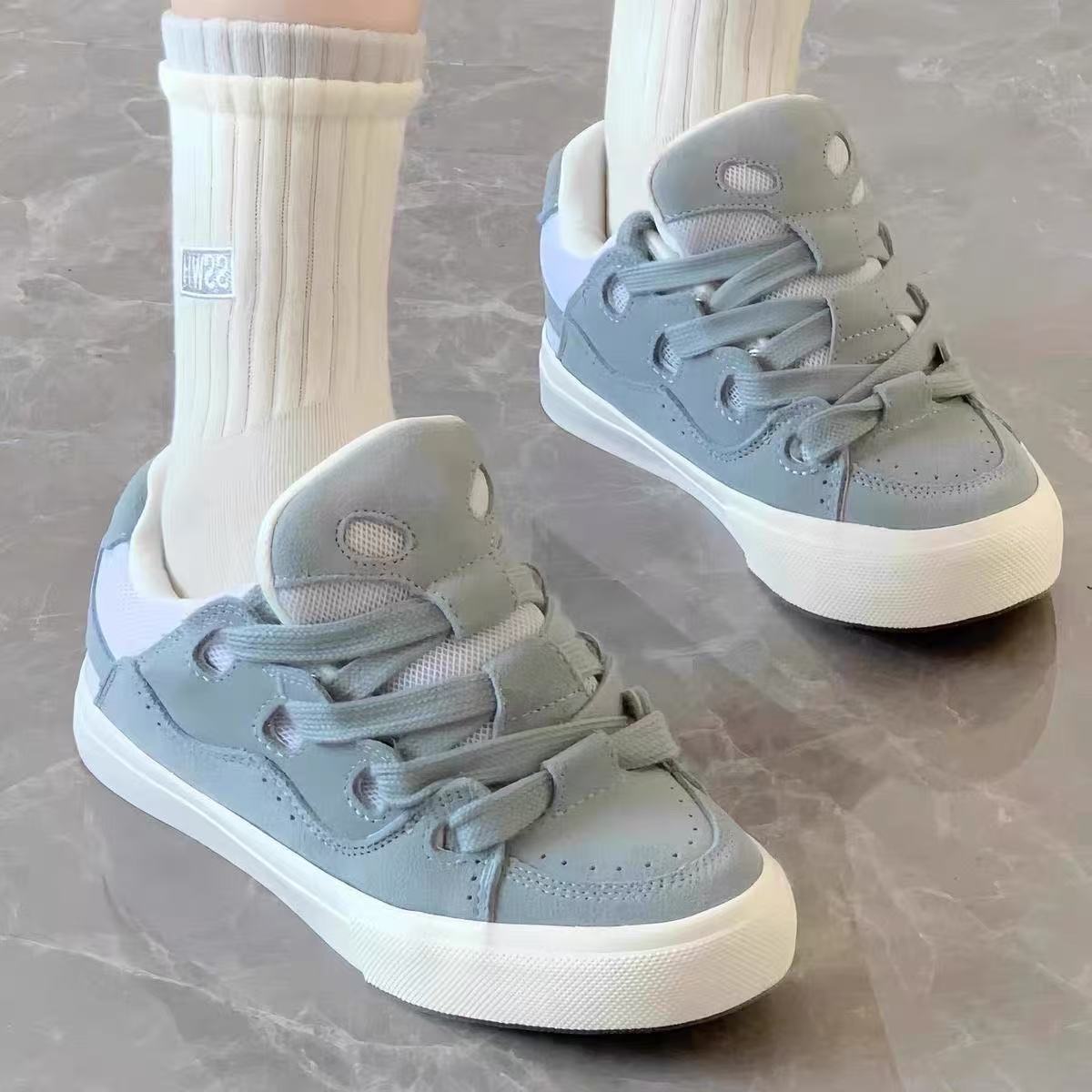 Damen Sneaker Weich Bequem Schnürsystem Modern