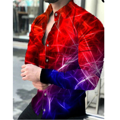 Herren Hemd Langarm Modern Techno-Style