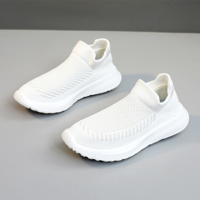 Damen Sneaker Atmungsaktiv Slip-On Schuhe Bequem