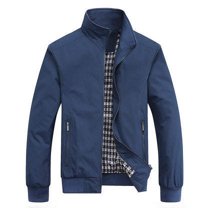 Leichte Übergangsjacke Stehkragen Outdoor Jacke Alltag