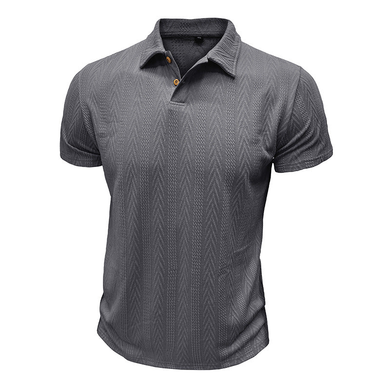 Herren Poloshirt Kurzarm Strukturiert Modern Berlin Style