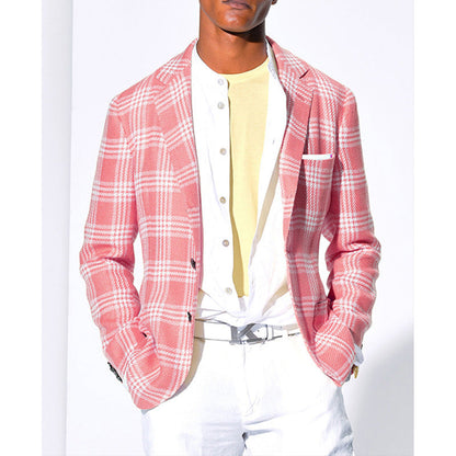 Herren Blazer Modern Karo Slim Fit
