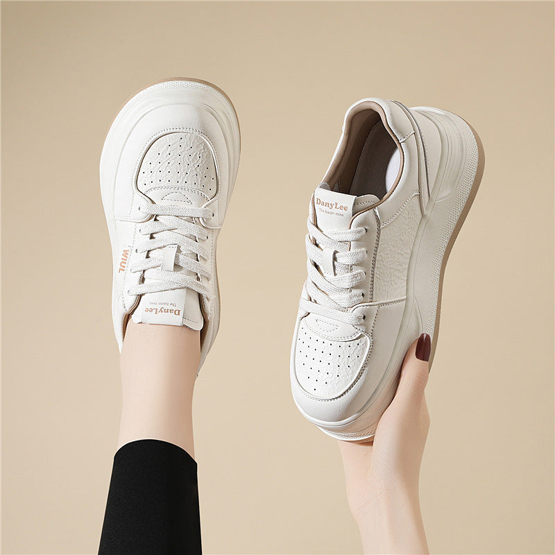 Damen Sneaker Weich Lederschuhe Bequem Modern