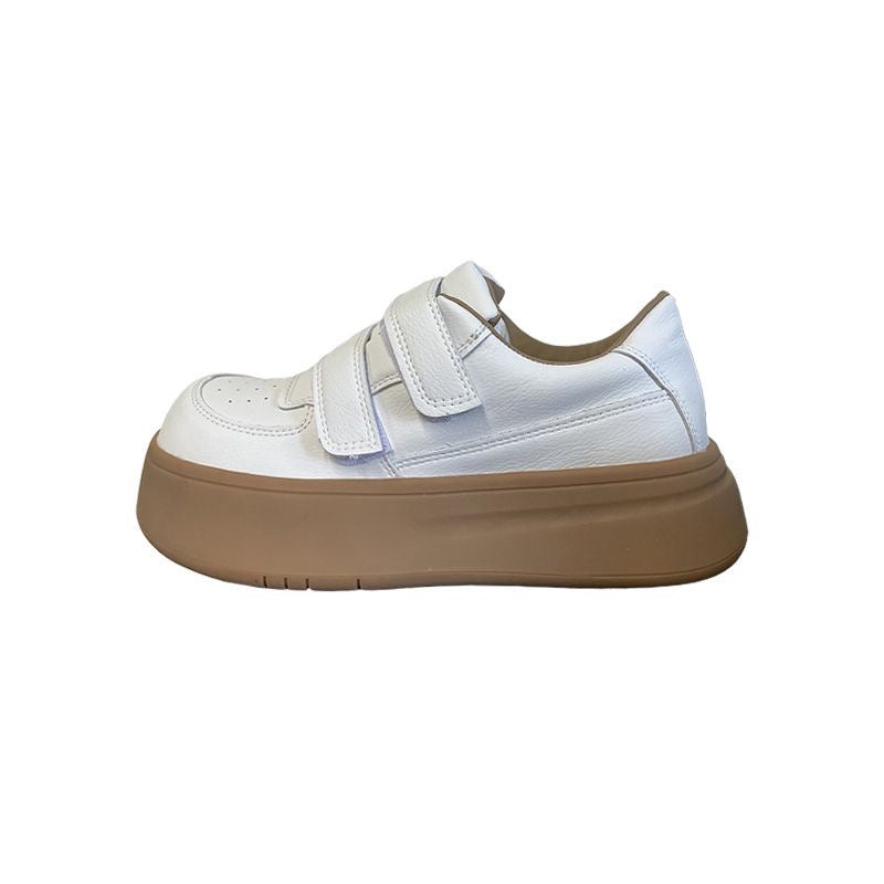 Damen Sneaker Komfortabel mit Klettverschluss Stylisch Schwarz