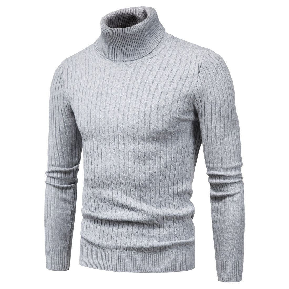 Herren Rollkragenpullover Komfortabel Warm Modern
