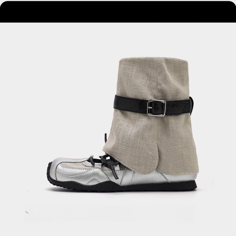 Damen Stiefel Wasserdicht Komfortabel Schnallenverschluss