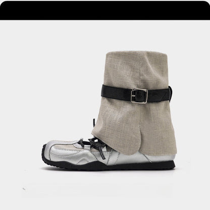 Damen Stiefel Wasserdicht Komfortabel Schnallenverschluss