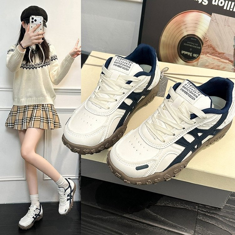 Damen Sneaker Sportlich Atmungsaktiv mit Gummisohle