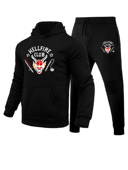 Herren Sportanzug Kapuzenpullover Jogginghose Set Streetwear Design