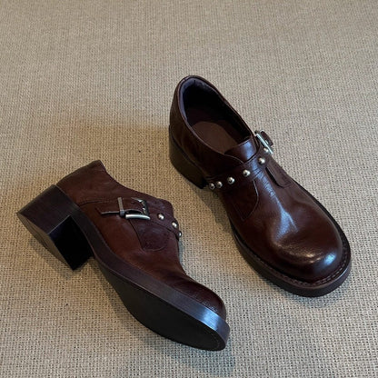 Damen Schnürschuhe Elegant Weich Mit Schnalle