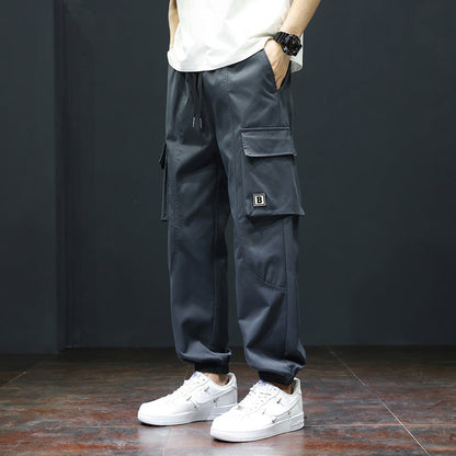 Herren Cargo-Hose mit Taschen Verstellbar Bequem