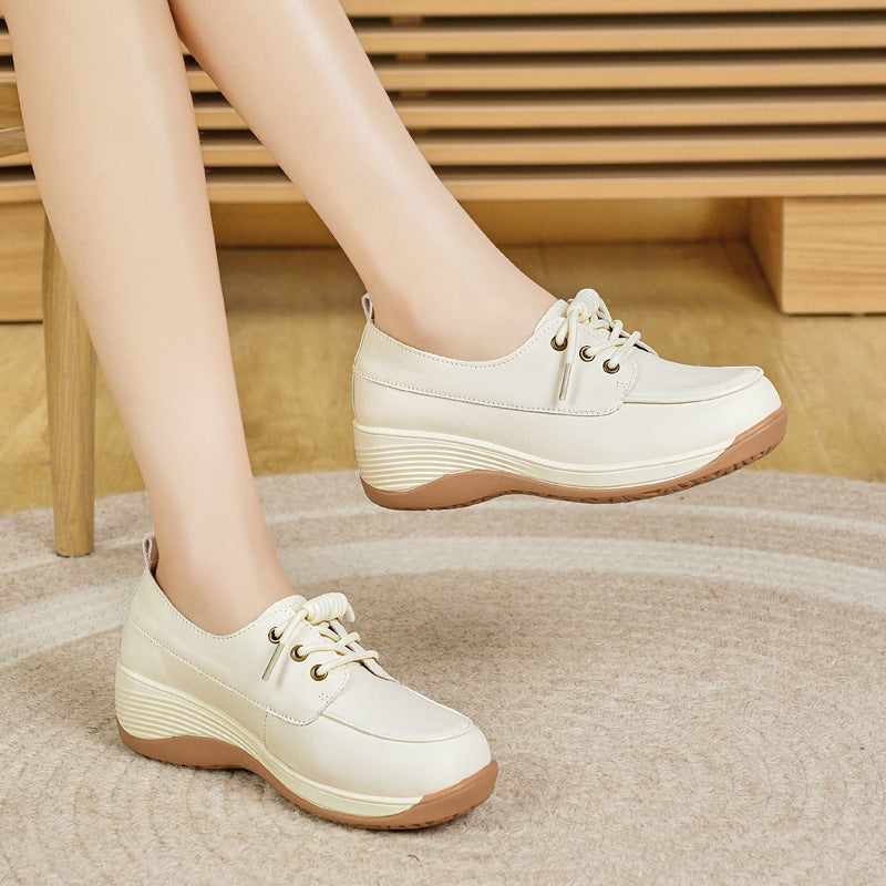 Damen Schnürschuhe Bequem Ergonomisch Modern