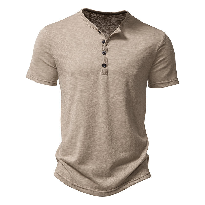 Herren Kurzarm-Shirt klassisches Knopfdesign Modern Berlin