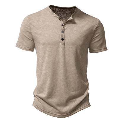 Herren Kurzarm-Shirt klassisches Knopfdesign Modern Berlin