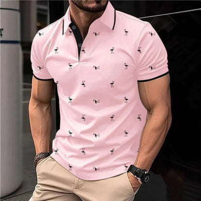 Herren Polo-Shirt Bedruckt Modern Berlin Style