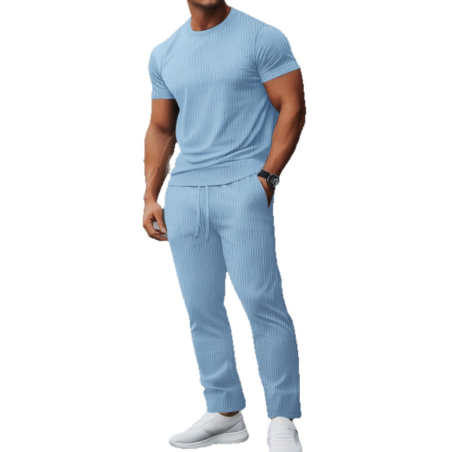 Herren Freizeitanzug Bequem Strukturiert Modern