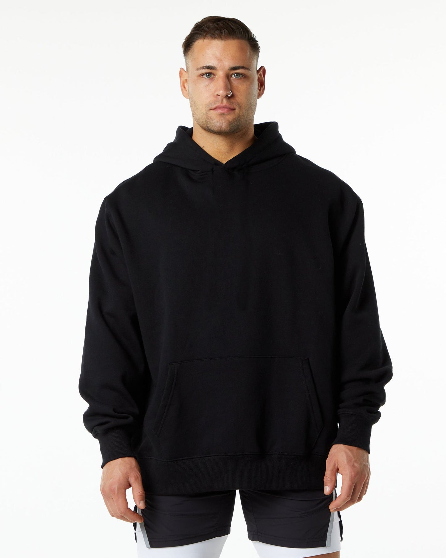 Herren Kapuzenpullover Elegante Kängurutasche Modern