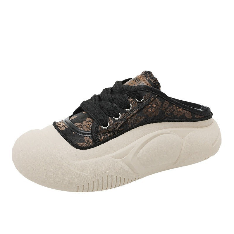 Damen Sneaker Bequem Blumenmuster Weich - BerlinGlamour