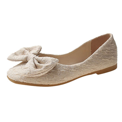 Damen Ballerinas mit Schleife Moderne Frauen Schuhe